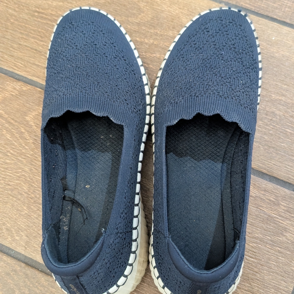 Skechers Navy Espadrille Slip-Ons